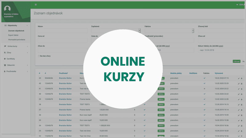 Online kury