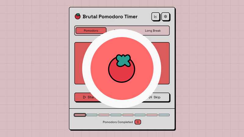 Brutal Pomodoro Timer